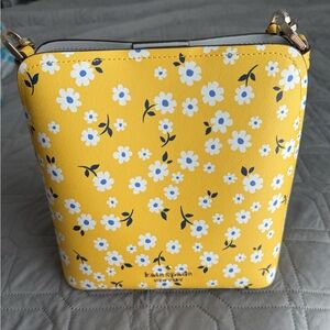 Kate Spade Yellow Floral Darcy Crossbody Shoulder Handbag
